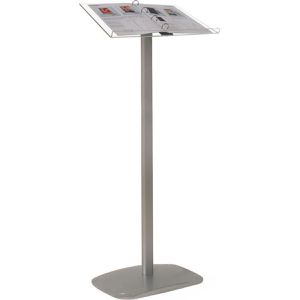 Produktbild für Infoständer Update-Displays aus Aluminium, silber, 2 x A4