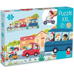 Goula Puzzle 453428 XXL Fahrzeuge, 18 Teile, ab 2 Jahre