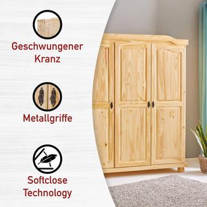 Produktbild für Kleiderschrank Inter-Link Bern, kiefer
