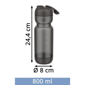 Produktbild für Protein-Shaker Mepal Shaker Sport aus Kunststoff Graphit black