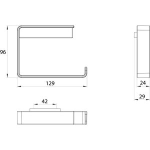 Produktbild für Toilettenpapierhalter Emco Loft, verchromt