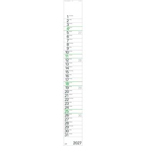 Produktbild für Streifenkalender Korsch Grün Recycling Edition Natur XXL