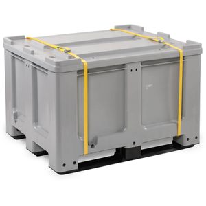 Akku-Sicherheitsbox CEMO Kunststoffsammelbehälter L, feuerfest