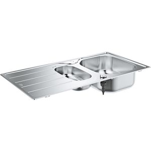 Produktbild für Spülbecken GROHE K200 31564SD1, Doppelbecken, Edelstahl