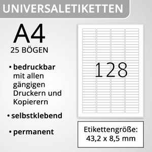 Produktbild für Universaletiketten Herma 5071 Special, weiß