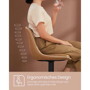 Produktbild für Barhocker Vasagle LJB095K01, mit Lehne
