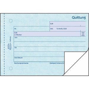 Produktbild für Quittungsblock Zweckform 321, fälschungssicher, inkl. MwSt.