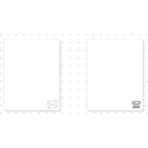 Produktbild für Schreibunterlage RNK 46647, dotted, weiß