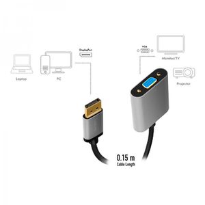 Produktbild für Displayport-Adapter LogiLink CDA0109, VGA, DP
