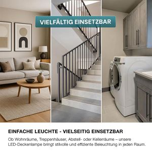 Produktbild für Deckenleuchte Luxula LX300251, weiß, LED