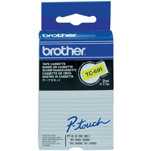 Produktbild für Schriftband Brother TC-691, 9mm