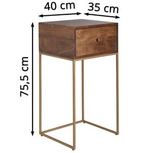 Produktbild für Beistelltisch Wohnling WL6.478, mango