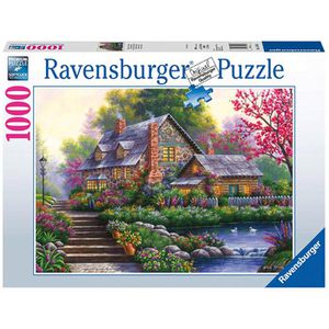 Ravensburger Puzzle 15184 Romantisches Cottage, 1000 Teile, ab 14 Jahre