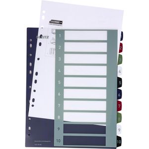 Produktbild für Register Leitz 1237 Style, A4 Überbreite, 1-10