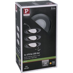 Produktbild für LED-Einbaustrahler Paulmann Nova Coin, warmweiß