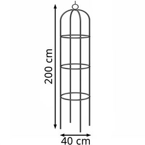 Produktbild für Rankgitter Gardebruk 101491, schwarz, freistehend