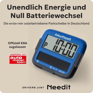 Produktbild für Parkscheibe Needit Park Micro Solar 9020, elektronisch