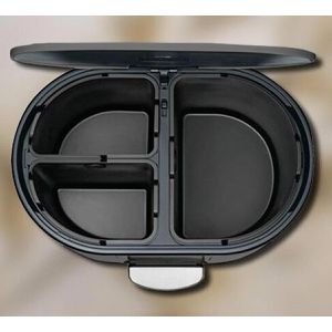 Produktbild für Mülleimer Wesco Multi Collector 3, graphit matt