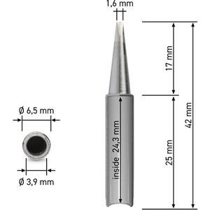 Produktbild für Lötspitze QUICK 960-1.6D, Dauerlötspitze