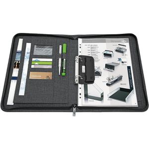Produktbild für Schreibmappe Wedo College, grau, Polyester