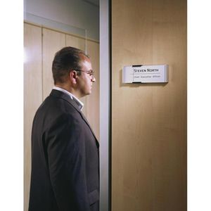 Produktbild für Türschild Durable 4800-23, Info Sign, silber
