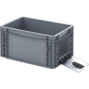 Eurobox AUER EG SKS 32/17 HG, grau, mit Acrylglas-Sichtklappe
