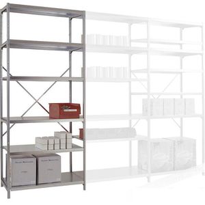 Schwerlastregal Manuflex RB2339, 6 Metallböden