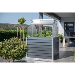Produktbild für Hochbeet Westmann Store &amp; Grow, Stahl &amp; Kunststoff