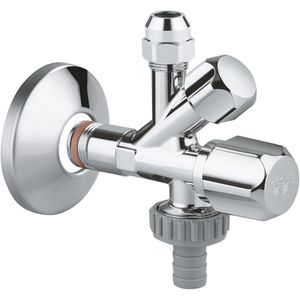 Produktbild für Eckventil GROHE WAS Kombi, aus Messing, selbstdichtend