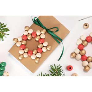 Produktbild für Bastelset Folia Holzperlen Sterne-Set Classic