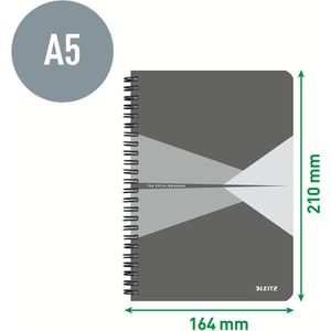 Produktbild für Collegeblock Leitz Office grün, 4459-10-55, A5