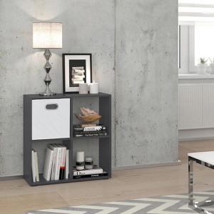 Produktbild für Bücherregal Vicco Tetra, grau