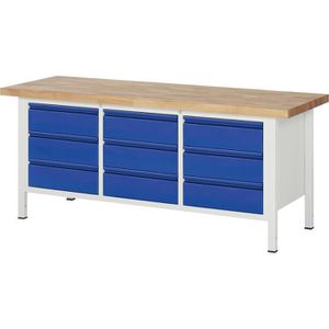 Produktbild für Werkbank Rau Basic 8574-2, blau