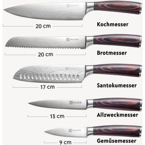 Produktbild für Messerset Paudin Universal Classic NS5, in Geschenkbox