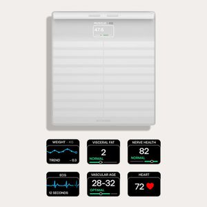 Produktbild für Personenwaage Withings Body Scan, App-fähig, weiß