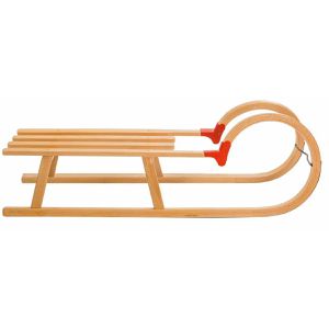 Larix-Mobila Schlitten Hörnerschlitten, 110 cm, aus Buchenholz, belastbar bis 120 kg