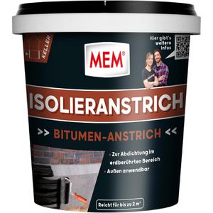 Dichtmasse MEM Bitumen Isolieranstrich, 1l