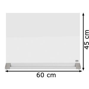 Produktbild für Glas-Magnettafel Nobo 1905265 Diamond Desktop, inkl. 2 Magnete
