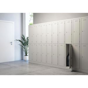 Produktbild für Spind Bisley PL3050D2, lichtgrau