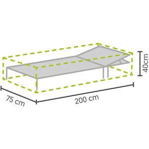 Produktbild für Gartenmöbel-Abdeckung BEST 61000045, hellgrau