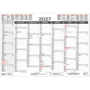 Produktbild für Tafelkalender Korsch 259527, mit Ferienübersicht
