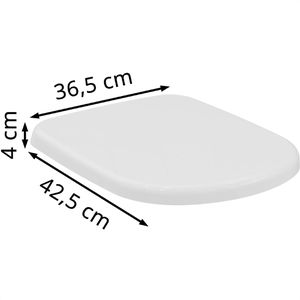 Produktbild für WC-Sitz Ideal-Standard Eurovit Plus T679301, D-Form, Duroplast