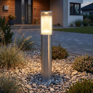 Produktbild für Wegeleuchte SLV Big Nails 50, silber, mit 230 V Netzstrom