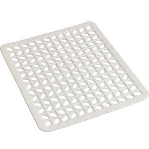 Metaltex Spülbeckeneinlage 287531080, Gummi, eckig, weiß, 27 x 32 cm