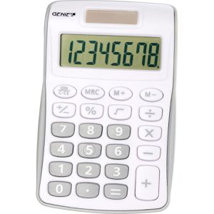 Produktbild für Taschenrechner Genie 120 S, weiß/silber