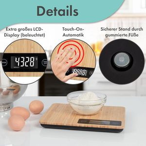 Produktbild für Küchenwaage Proficook PC-KW 1271, Tara-Funktion, Teilung 1 g