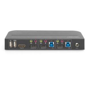 Produktbild für KVM-Switch Digitus DS-12850, DP / USB 3.0 / Audio