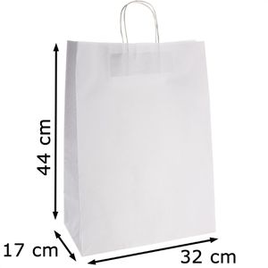 Produktbild für Papiertüten Papstar 88844, weiß