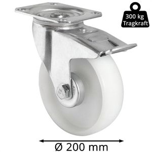 Produktbild für Schwerlastrolle CASCOO Serie N0N0, Lenkrolle