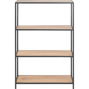Produktbild für Bücherregal AC-Design Seaford, schwarz / wildeiche